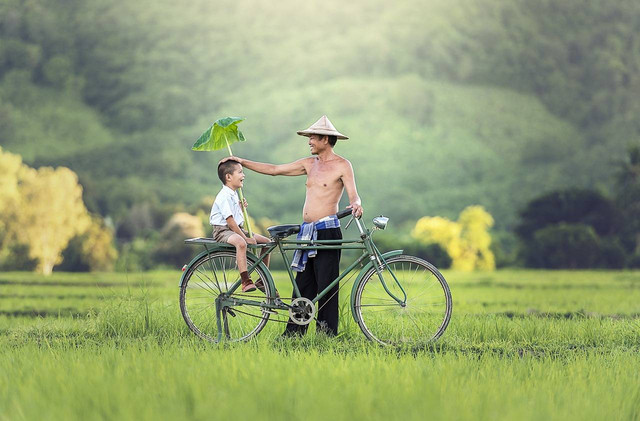 Kasih sayang ayah kepada anaknya (sumber : https://pixabay.com)