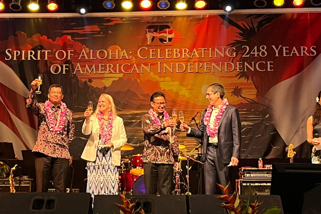 Perayaan 248 Tahun Kemerdekaan AS di Kediaman Dubes AS, Jakarta, Selasa (11/6/2024). Foto: Tiara Hasna/kumparan