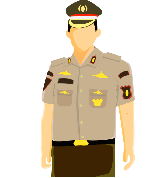 Ilustrasi Seragam Kepolisian Republik Indonesia. Sumber: Shutterstock.