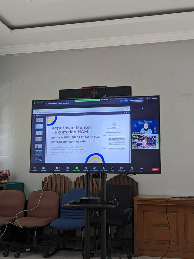 Sosilisasi Kepmenkumham Tentang Humas (dok. Humas Rutan Pekalongan)