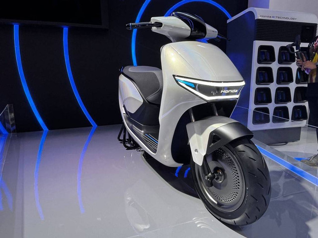 Purwarupa calon motor listrik Honda CS e: Concept di IIMS 2024. Foto: Sena Pratama/kumparan