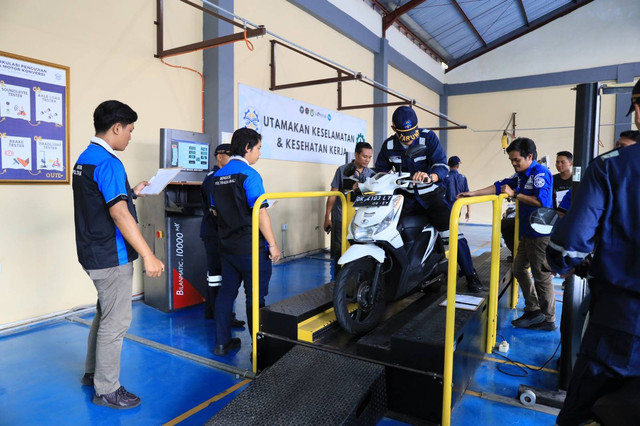 Uji coba bengkel konversi di Poltrada Bali, Gianyar - IST