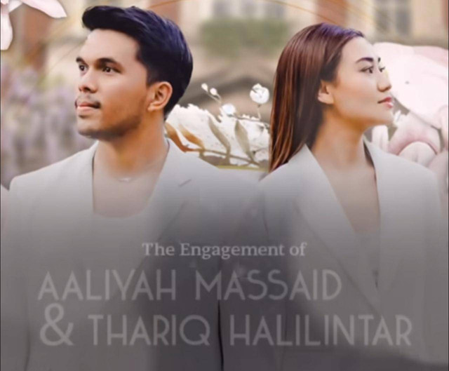Lamaran Aaliyah Massaid dan Thariq Halilintar.  Foto: Instagram/ @aaliyahmassaid