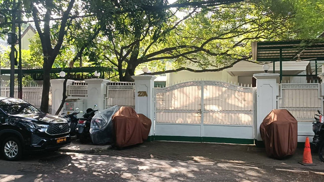Kondisi rumah pensiun Megawati Soekarnoputri di Jalan Teuku Umar No. 27A, Menteng, Jakarta Pusat, Kamis (27/6). Foto: Fadlan Nuril Fahmi/kumparan