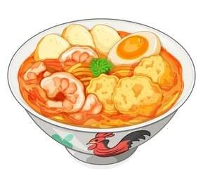 Ilustrasi Laksa (Shutterstock)