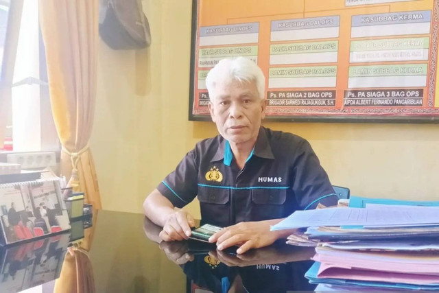 Kasi Humas Polres Taput, Aiptu Walpon Baringbing. Foto: Rinto Aritonang/Antara