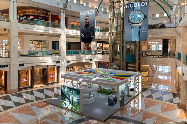 Pameran instalasi pop up Hublot untuk rayakan EUFA Euro 2024. Foto: Hublot