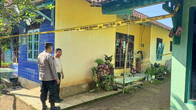 Rumah Ko'in Nuraini korban pembunuhan oleh mantan suami. Foto: Polres Banjarnegara