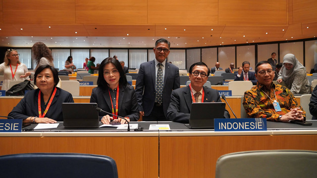 Menkumham Republik Indonesia Sampaikan Pernyataan Sidang Majelis Umum WIPO
