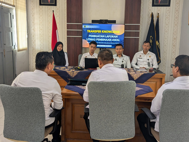 Transfer Knowledge Pembuatan Litmas Awal (dok. Humas Rutan Pekalongan)