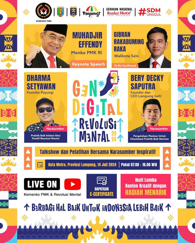 Flayer kegiatan Gathering Gen Digital Revolusi Mental 2024. | Foto: Istimewa 