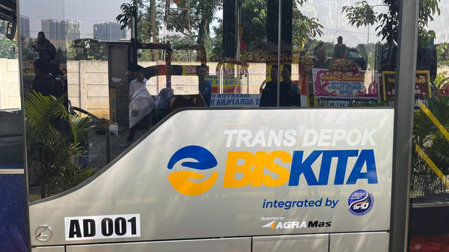 Layanan BisKita Trans Depok rute Stasiun LRT Harjamukti-Margonda, Minggu (14/7/2024). Foto: Fariza Rizky Ananda/kumparan