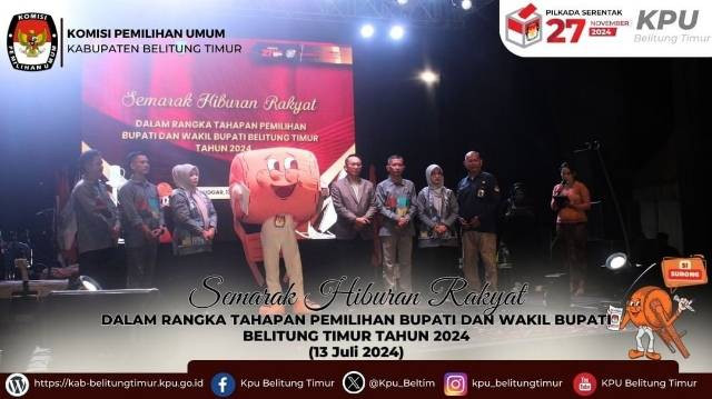 Launching Pilkada 2024 oleh KPUD Belitung Timur. sumber: KPU Belitung Timur