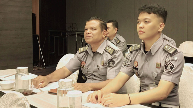 Foto saya dan peserta lain saat mengikuti Bimtek Keamanan dan Ketertiban Tahun 2024