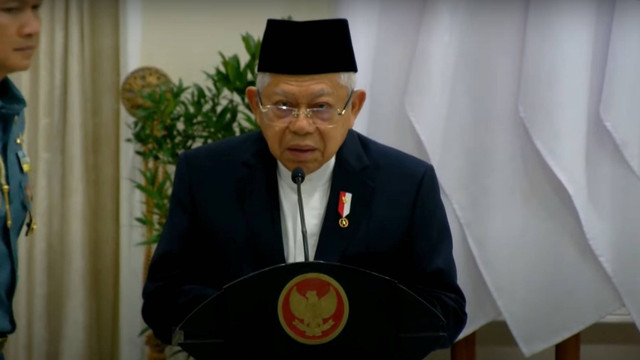 Wapres Ma'ruf Amin menghadiri acara peserta konferensi DAI Asean, di Jakarta, Jumat (26/7/2024). Foto: Youtube/Wakil Presiden RI