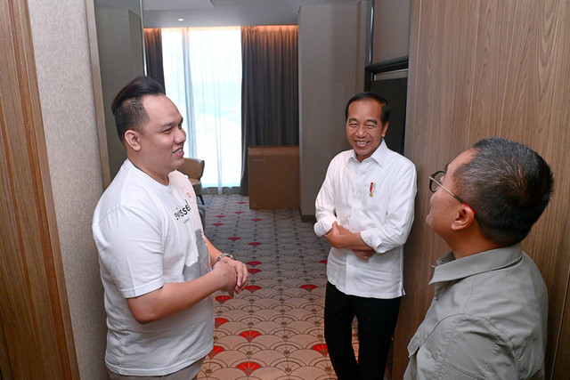 Presiden Jokowi meninjau Hotel Nusantara  Foto: Muchlis Jr/Biro Pers Sekretariat Presiden