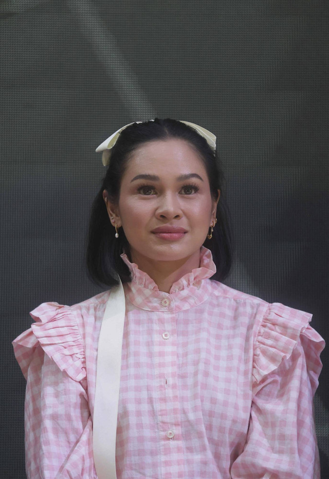 Andien saat konferensi pers Jepang konser "TLifetime Tribute To Chrisye Consert" di Senayan, Jakarta, Rabu, (31/7/2024). Foto: Agus Apriyanto