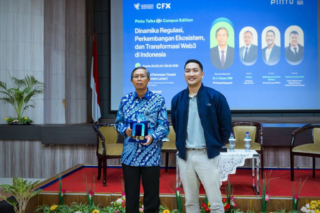 Badan Pengawas Perdagangan Berjangka Komoditi (Bappebti) memberikan lisensi penuh kepada PT Pintu Kemana Saja (Pintu) sebagai Pedagang Fisik Aset Kripto (PFAK). Foto: Pintu