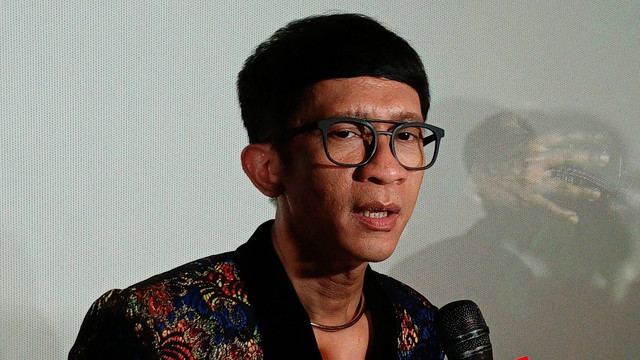 Artis Aming ditemui usai konferensi pers Film Kang Mak From Pee Mak. Foto: Aprilandika Pratama/kumparan