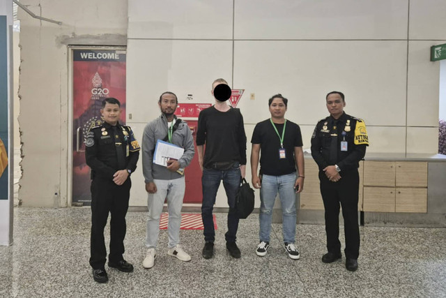 WN Kanada berinisial GRS (32), buronan interpol dalam kasus penipuan investasi Non-Tungible Token atau NFT senilai 350 ribu dolar AS atau setara Rp 5,7 miliar di Lebanon. Foto: Dok. Imigrasi Bali 