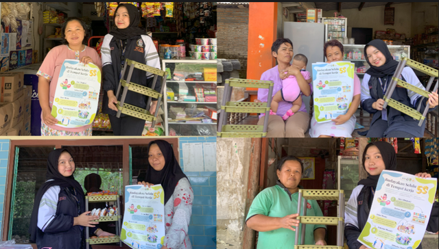 Penyerahan Luaran Program Kerja kepada Pelaku UMKM