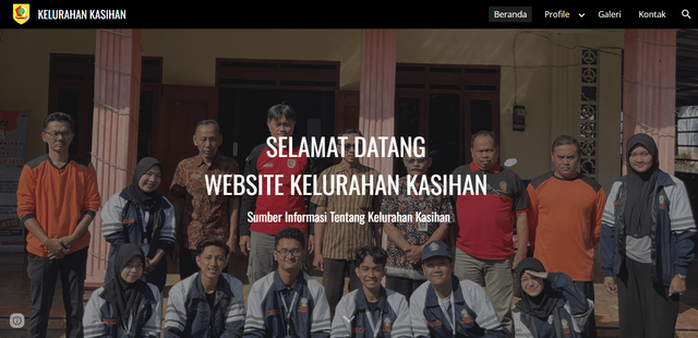 foto website kelurahan kasihan