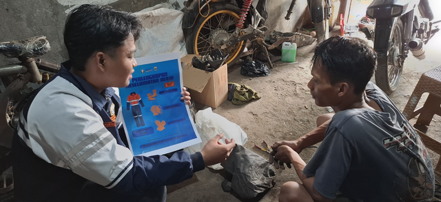 Mahasiswa KKN TIM II Undip Melakukan Pemberdayaan K3 Di Bengkel Las Desa Juragan