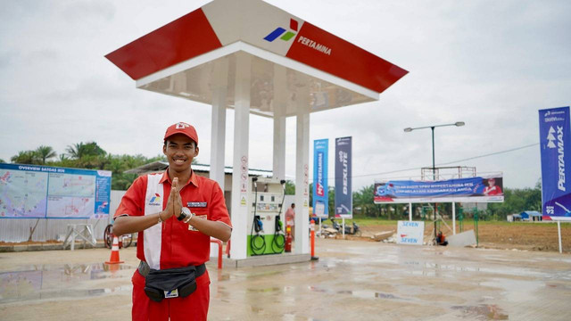 Pertamina Patra Niaga operasikan SPBU MyPertamina untuk menunjang distribusi energi di wilayah IKN. Foto: dok. Pertamina
