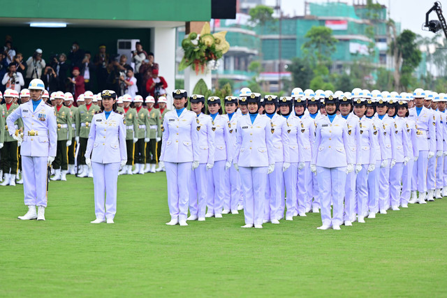 Upacara HUT ke-79 RI di Istana Negara IKN. Foto: Biro Pers Sekretariat Presiden
