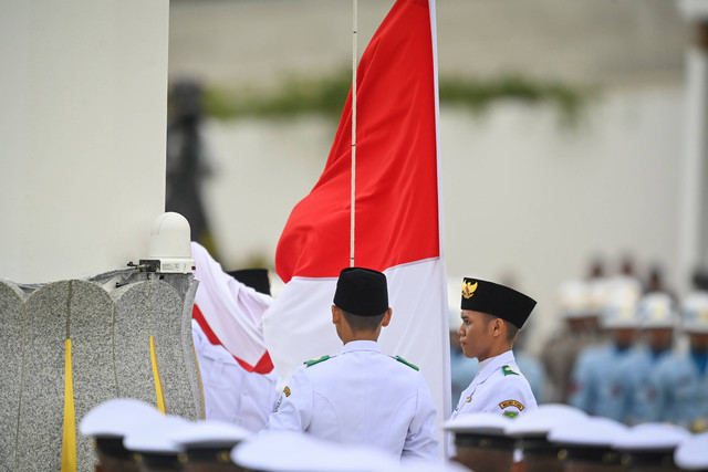 Ilustrasi bendera Indonesia. Foto: ANTARA FOTO/Hafidz Mubarak A