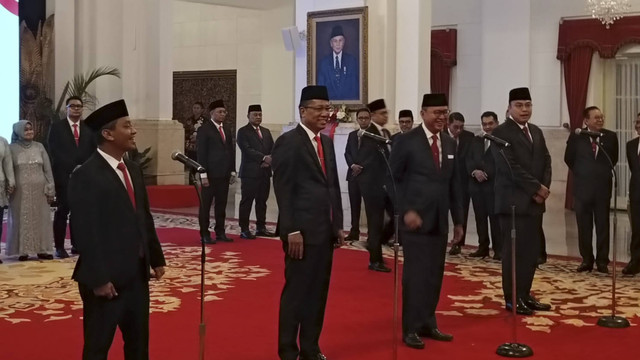 Suasana di Istana Negara, Jakarta jelang reshuffle, Senin (19/8/2024). Foto: Zamachsyari/kumparan