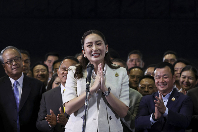 Perdana Menteri termuda Thailand, Paetongtarn Shinawatra. Foto: Chalinee Thirasupa/REUTERS