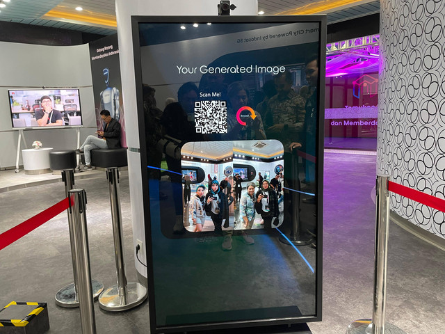AI Photobooth. Foto: Habib Allbi Ferdian/kumparan
