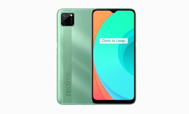 Ilustrasi ukuran layar Realme C11. Sumber: www.realme.com