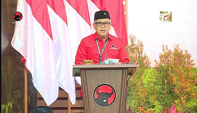 Sekretaris Jenderal DPP PDIP Hasto Kristiyanto | Foto : Tangkap layar live youtube PDIP