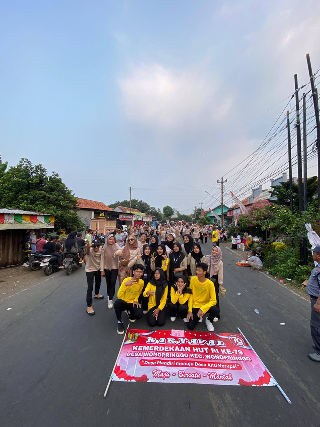 Karnaval bersama Desa Wonopringgo
