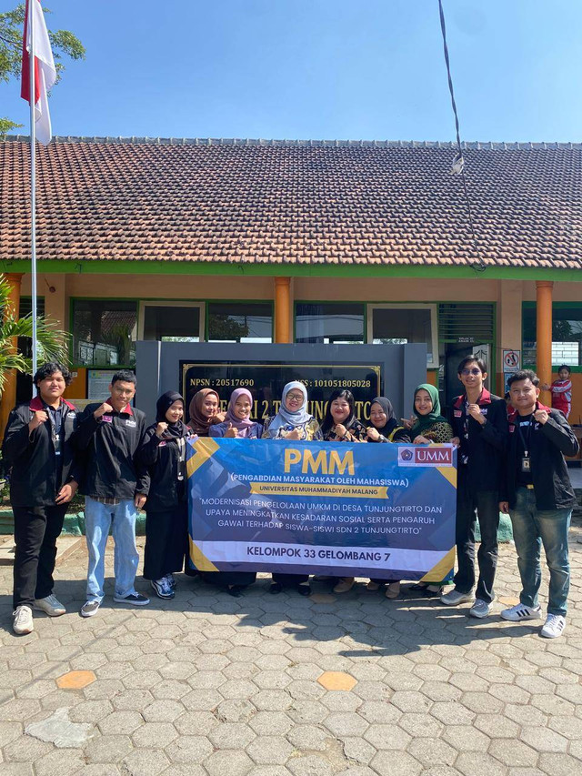 Pmm Universitas Muhammadiyah Malang Kelompok 33 Gelombang 7 Di SD 2 Tunjuntirto