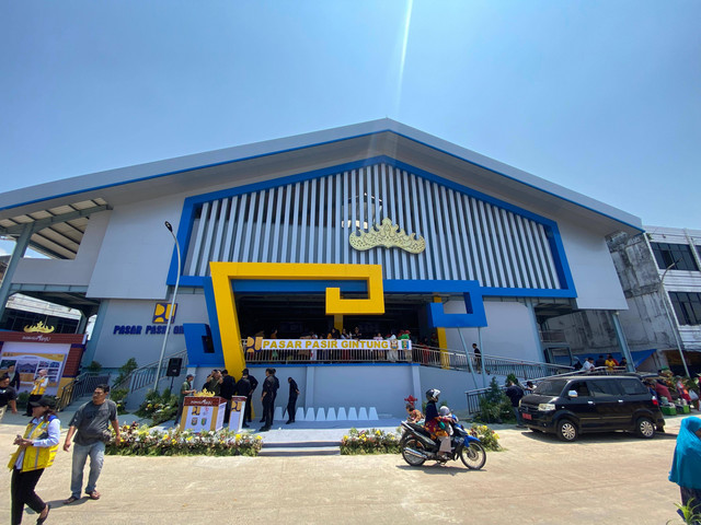 Pasar Pasir Gintung yang berada di Jalan Pisang, Pasir Gintung, Kecamatan Tanjung Karang Pusat, Bandar Lampung. | Foto: Sinta Yuliana/Lampung Geh