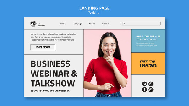 Ilustrasi landing page, Sumber: Freepik