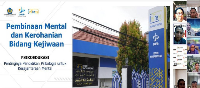 Ilustrasi: Kegiatan Pembinaan Mental dan Kerohanian Bidang Kejiawaan dengan tema Psikoedukasi kepada pegawai KPPN Watampone (Dok. KPPN Watampone)