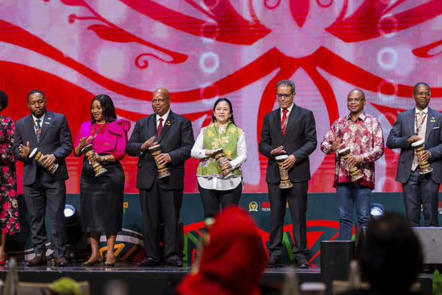 Ketua DPR RI Puan Maharani di Indonesia-Africa Parliamentary Forum (IAPF) di Bali, Minggu (1/9/2024). Foto: Dok: Istimewa