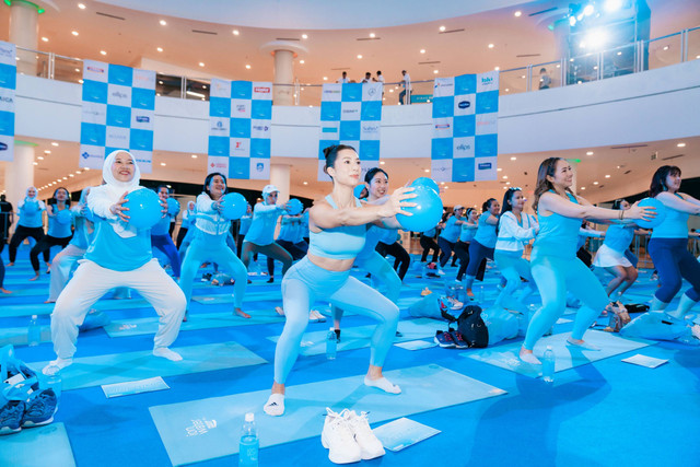 Pocari Sweat menyelenggarakan IONATION 2024 Workout and Music Festival yang berlangsung di Beach City International Stadium, Ancol, Jakarta, pada 31 Agustus 2024. Foto: Pocari Sweat