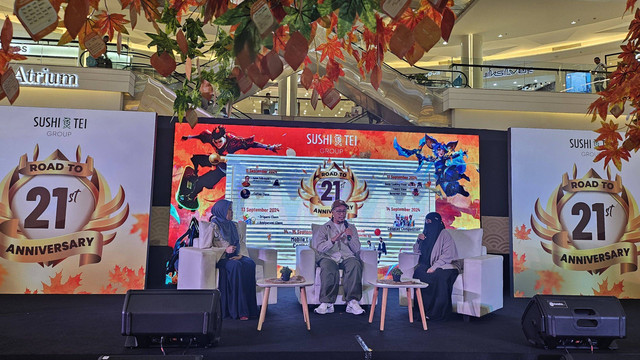 Halal Talkshow Anniversary Sushi Tei ke-21 di mal Kota Kasablanka, Jakarta (11/9/2024). Foto: Halal Corner