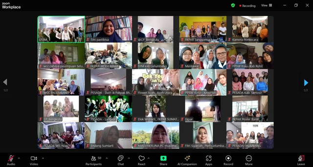 Perayaaan hari Hak Kesehatan Seksual melalui Zoom meeting. | Foto: Ist