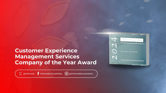 Infomedia Nusantara raih penghargaan The 2024 Indonesian Customer Experience Management Services Company of the Year di ajang Best Practices Award. Foto: Dok. Telkom