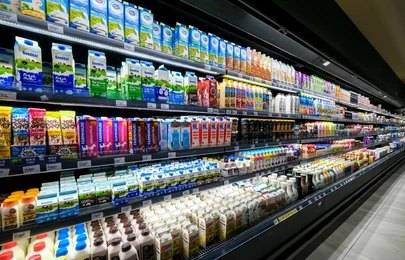 Berbagai pilihan susu kemasan ready to drink (Credit: Shutterstock)