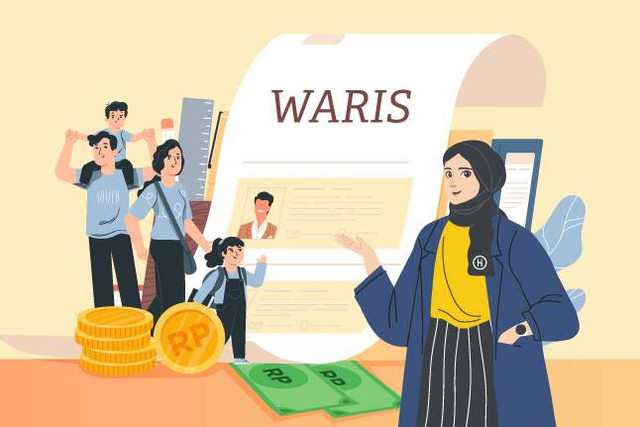 ilustrasi gambar ini menerangkan tentang hak waris,sumber dari freepik