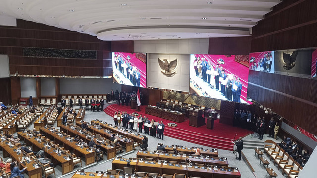 Ilustrasi sidang paripurna DPR, Senin (30/9/2024). Foto: Thomas Bosco/kumparan