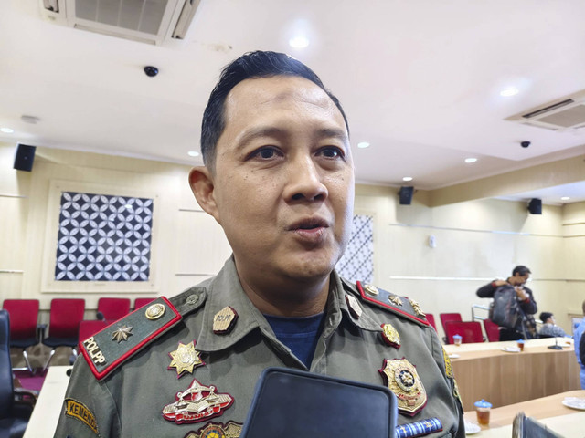 Kepala Satpol PP Kota Yogyakarta, Octo Noor Arafat, ditemui di Pemkot Yogya, Selasa (1/10/2024). Foto: Arfiansyah Panji Purnandaru/kumparan