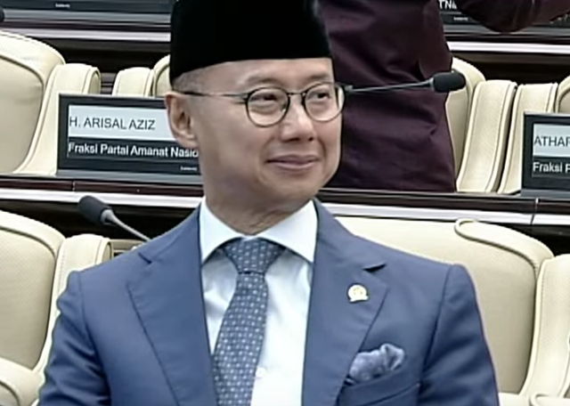 Eddy Soeparno, anggota DPR dari PAN, dalam sidang MPR, Kamis (3/10/204). Foto: Dok MPR